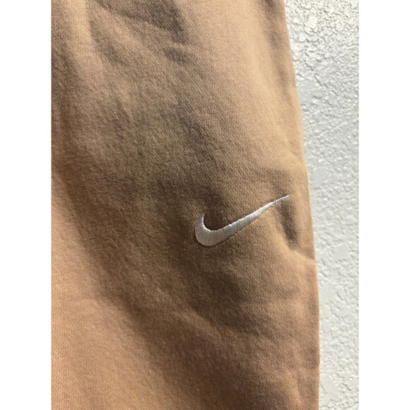 Nike Sportswear Club Sweatpants Women 2XL Camel Fleece Joggers Pull-On Waist - Picture 2 of 7